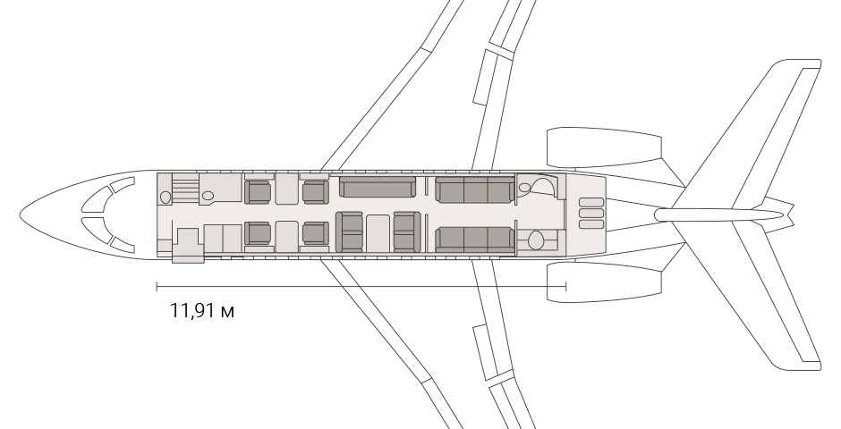 аренда частного самолета Dassault Falcon 7X